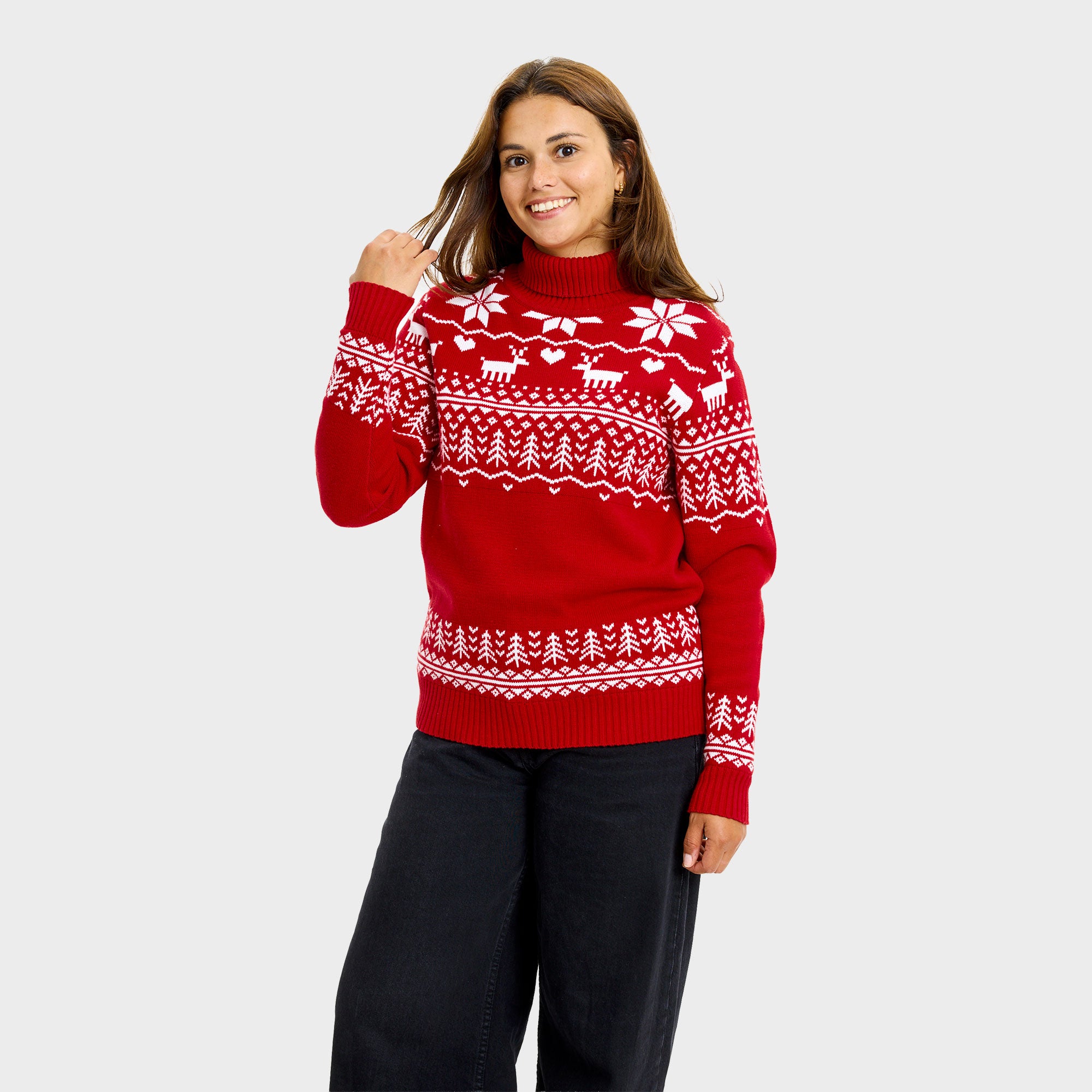 The greenlandish juleturtleneck - Dame.